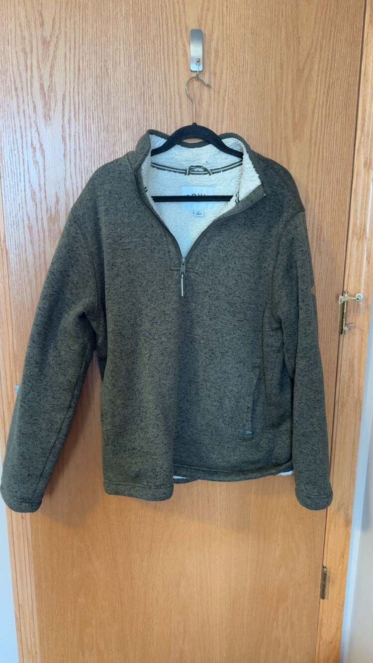 Orvis Men's Classic Collection Sherpa-Lined 1/4 Zip Sweater Fleece Pullover